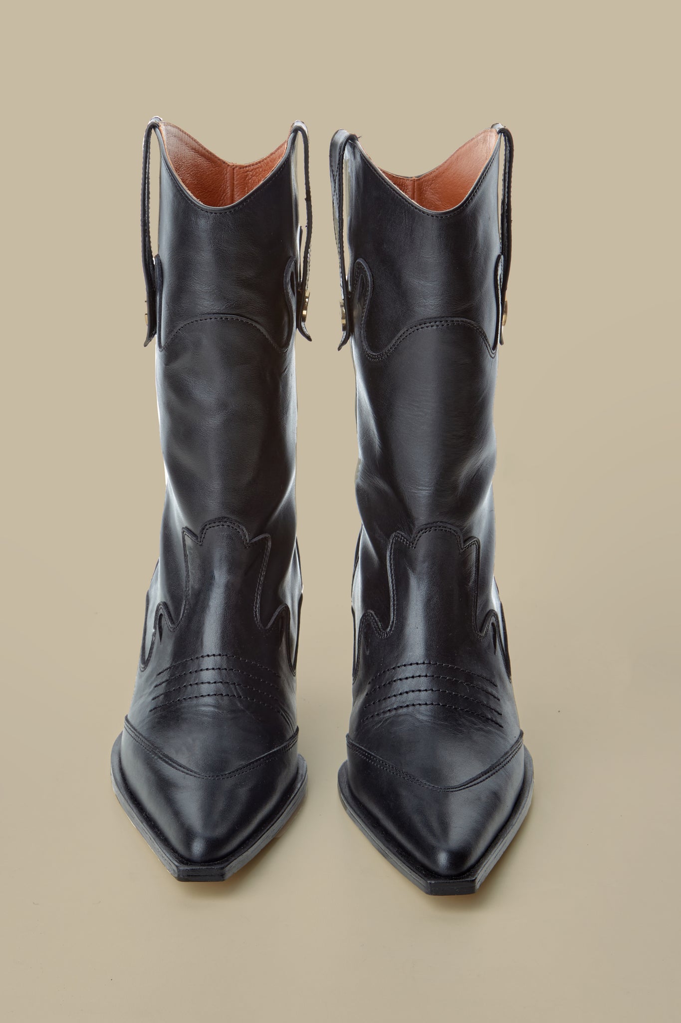 Rennes Cowboy Boots-Black