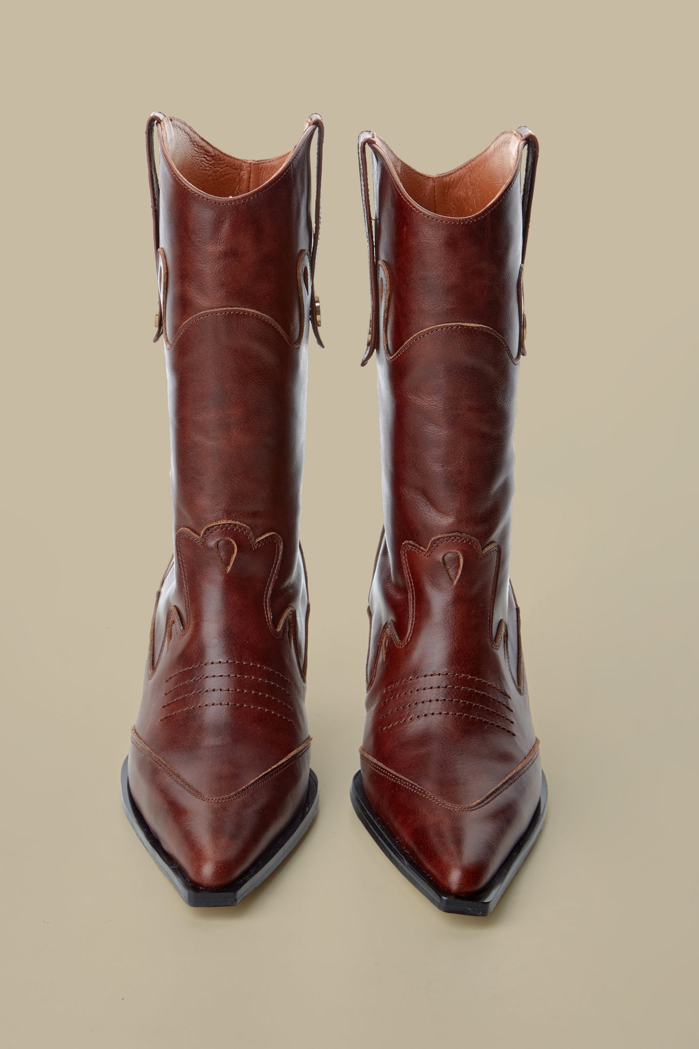 Rennes Cowboy Boots-Brown