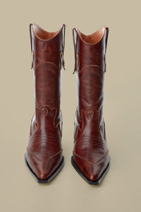 Rennes Cowboy Boots-Brown