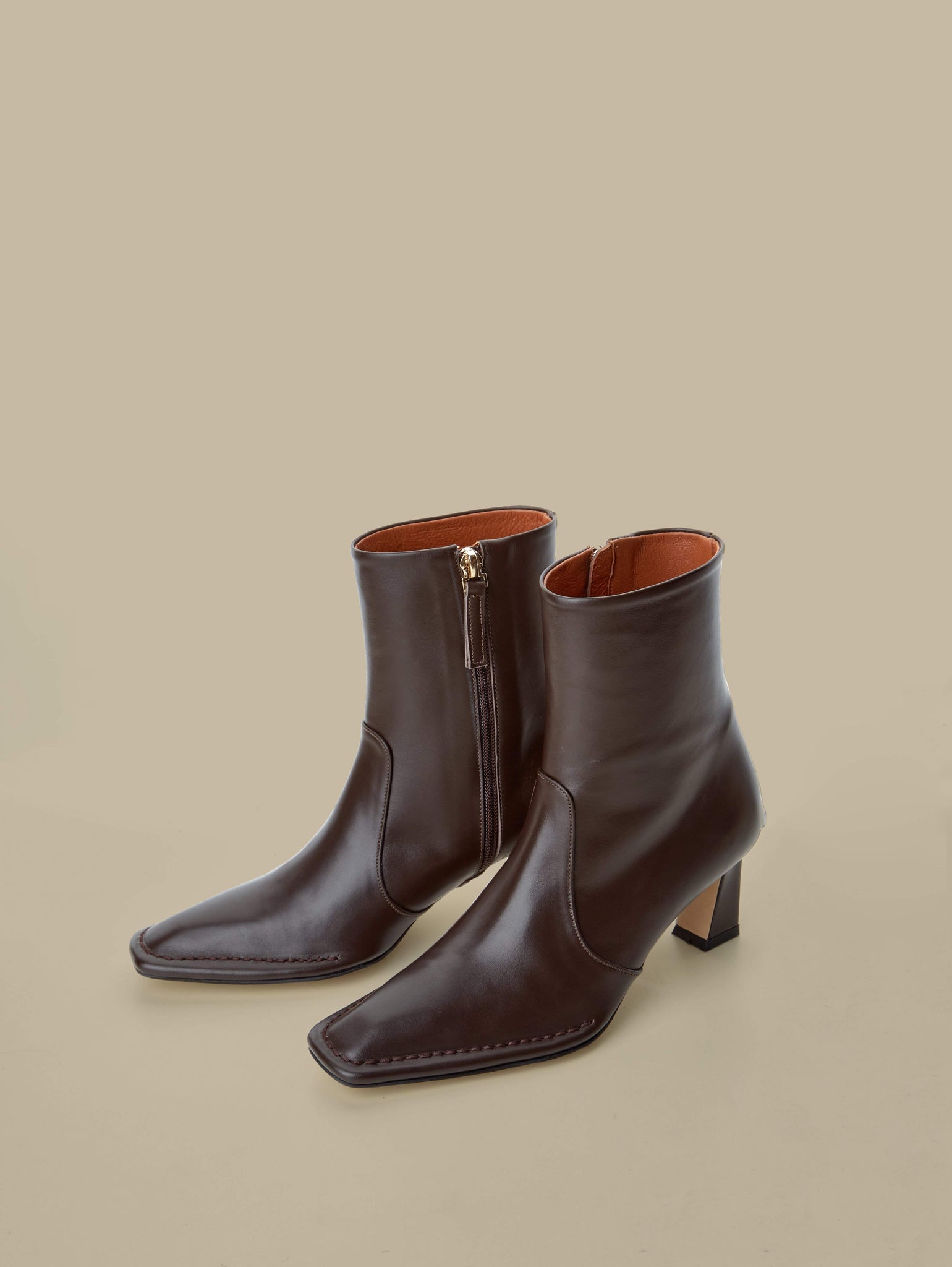 Calais Ankle Boots-Chocolate - Je la connais