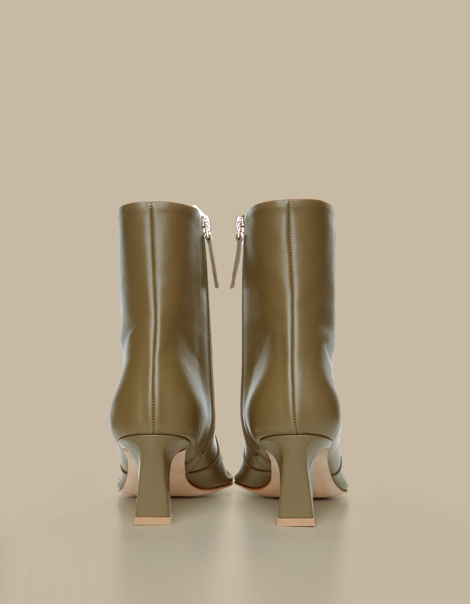 Calais Ankle Boots-Olive Green - Je la connais