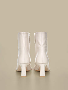 Calais Ankle Boots-Off-White - Je la connais