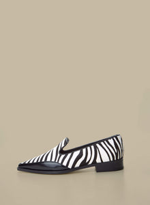 Lyon Loafers-Black & Zeebra - Je la connais