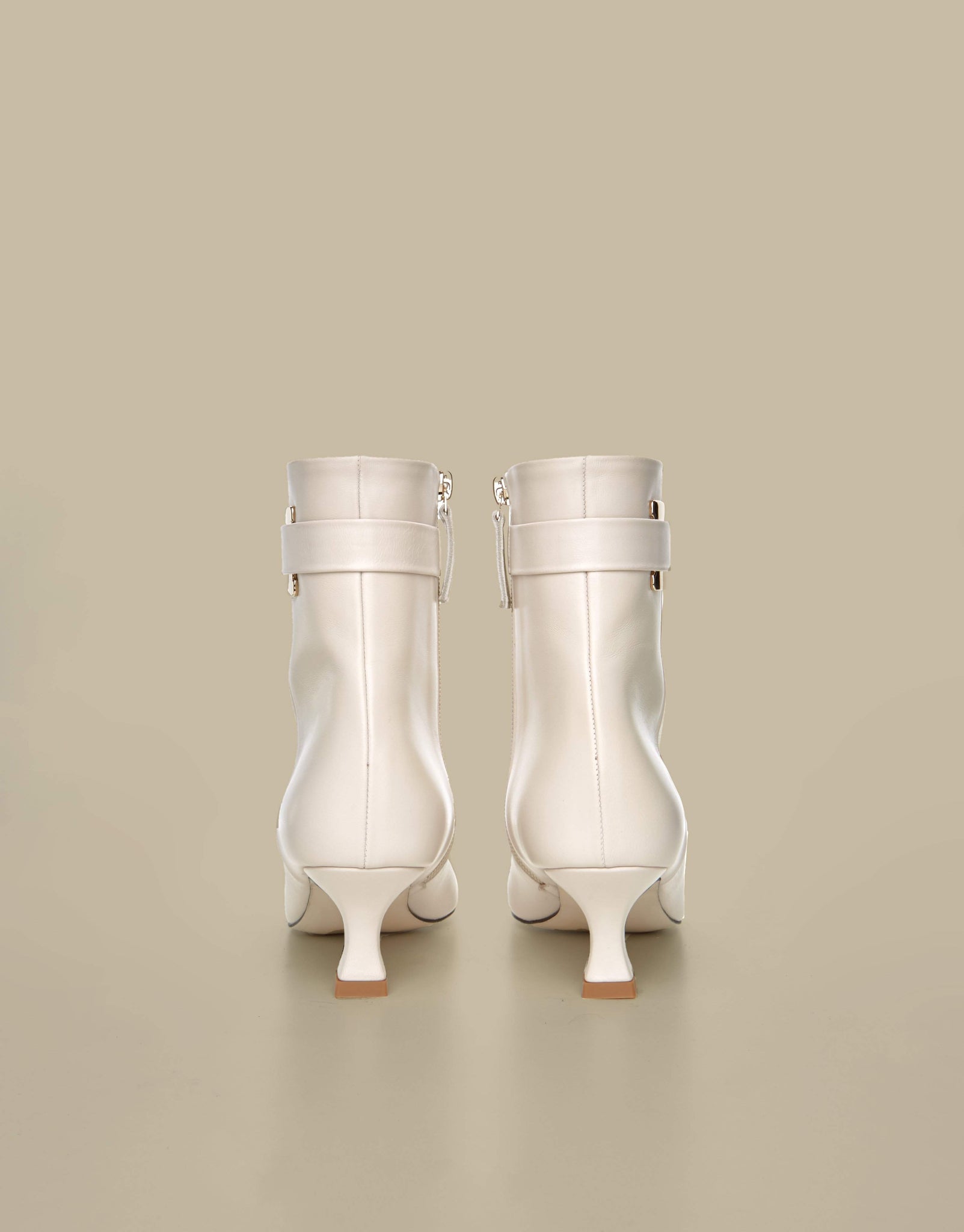 Metz Ankle Boots-Off White - Je la connais