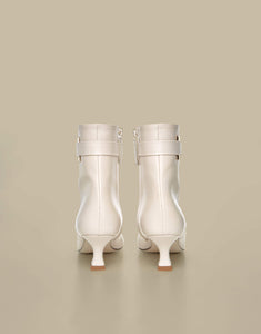 Metz Ankle Boots-Off White - Je la connais