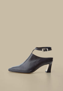 Nantes mule straps- Black - Je la connais