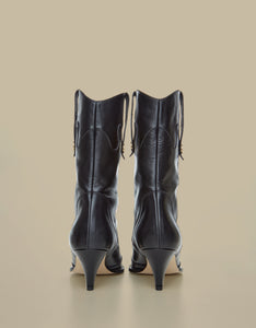Rennes Cowboy Boots-Black