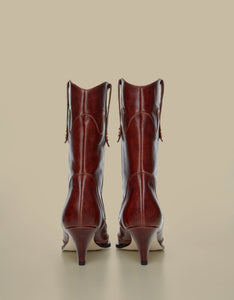 Rennes Cowboy Boots-Brown - Je la connais