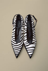 Tours shoes-Black & Zebra - Je la connais